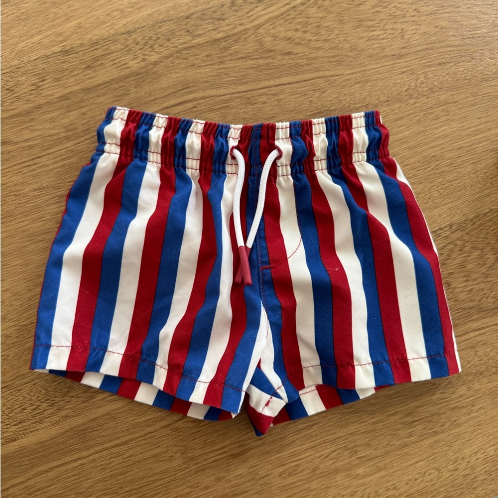 Cat & Jack Red and Blue Baby Swim Trunks